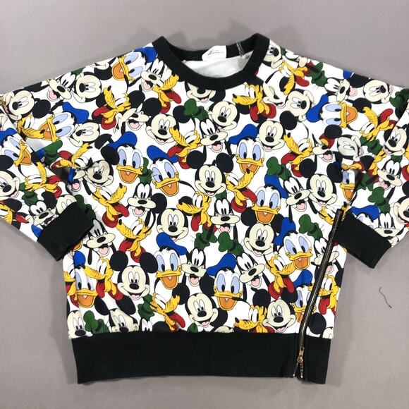 Disney Tops - Disney Mickey and Friends Sweatshirt Cream Minnie Mouse AOP Women's One Size